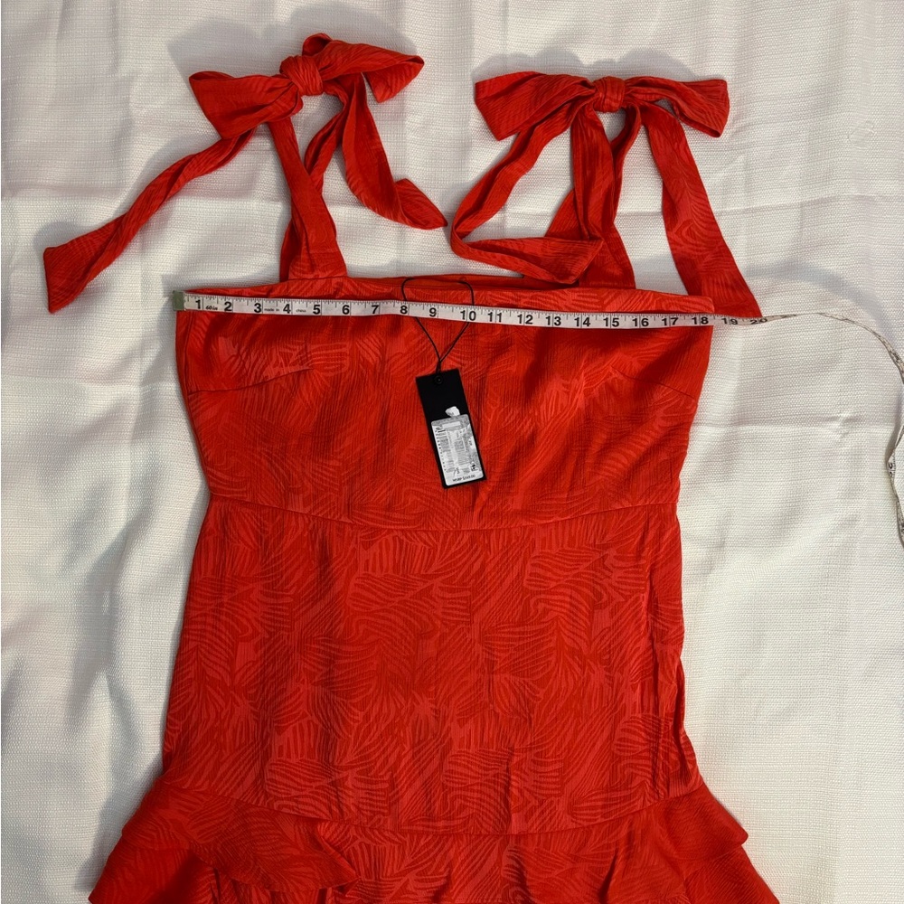 Gianni Bini Summer Red Mini Dress Sz 10 NWT | Gianni Bini Mini Dress | Summer - - Picture 3 of 5
